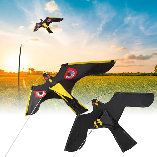 3 db Emuláció Repülő Hawk Kite Madara Scarer Drive Bird Madárriasztó A Kerti Madárijesztő Udvari Madárcsökkentő Számára