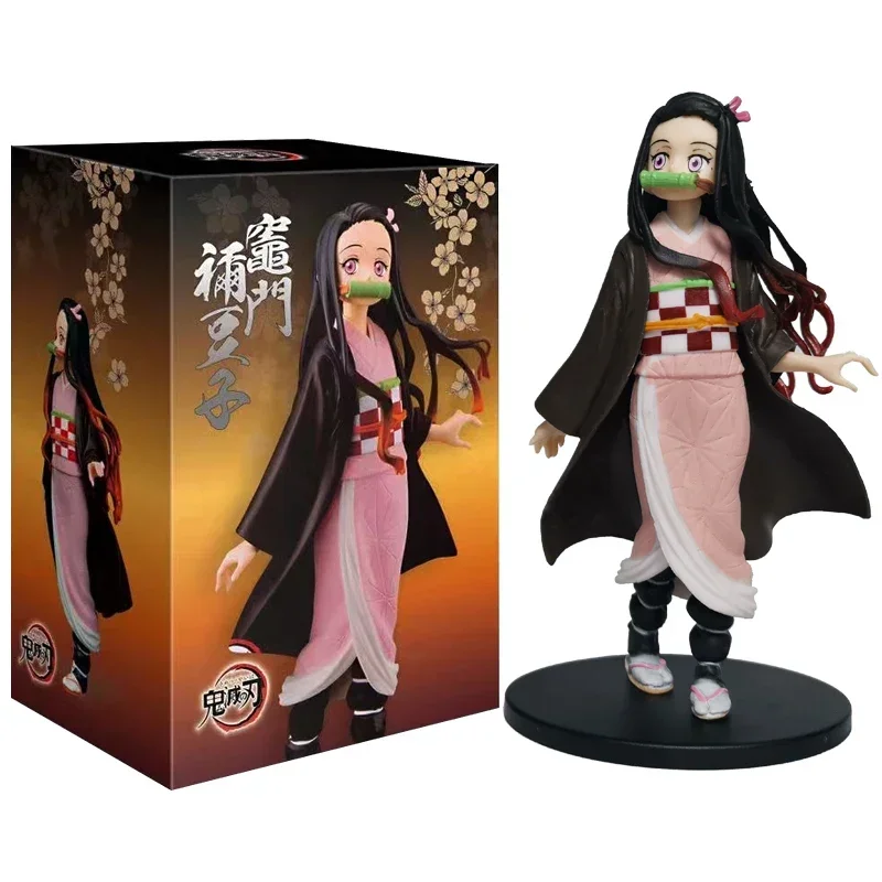 Anime Figure Demon Slayer Figures Kimetsu No Yaiba Doll Tanjiro Nezuko Zenitsu Figurine Inosuke Warrior Action Figure Model Toys - Bilde 5