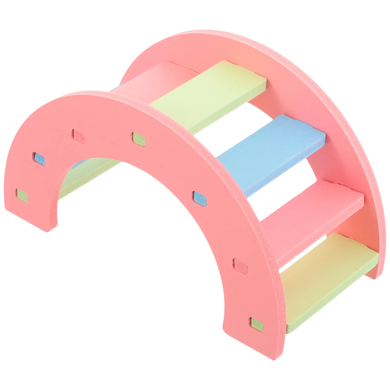 Pink Arch Bridge Toy Hamster Climbing Chinchilla Plastic Ladder Rat Gerbil Reptile Bridge Pet Products Toys Platform