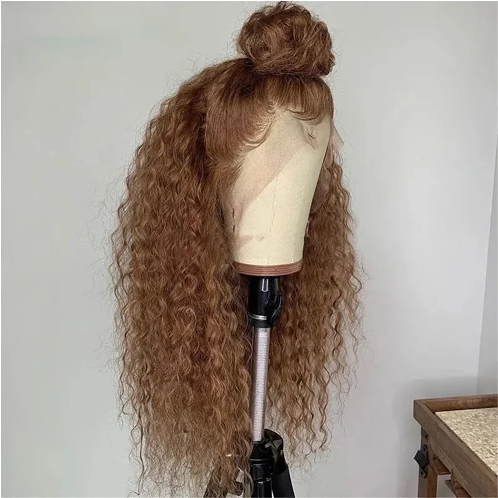 Perruque Bouclée 1/6 Pour Poupée Articulée - Cheveux En Soie Douce Rouge, Coiffage Facile, Tour De Tête 15,5-17,5 Cm