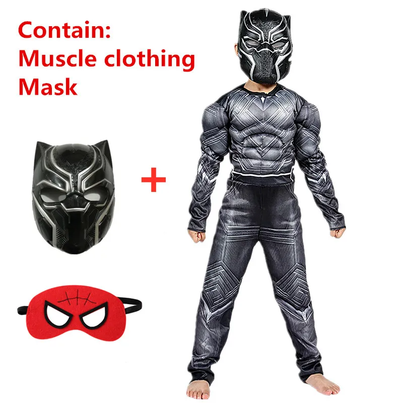 thumbnail image 1 of Disfraz de Hulk, Spiderman, Iron Man, Venom y Deadpool para niños de 4 a 12 años, máscaras, escudos y guantes de los Vengadores, regalos de fantasía para cosplay, 1 of 5
