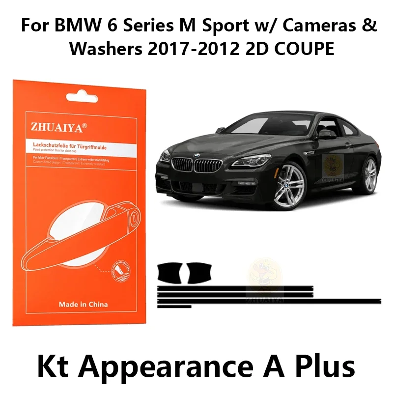 

Защитная пленка для красок дверной ручки, защитная пленка из ТПУ для BMW 6 серии M Sport с камерами и шайбами 2017-2012 2D COUPE