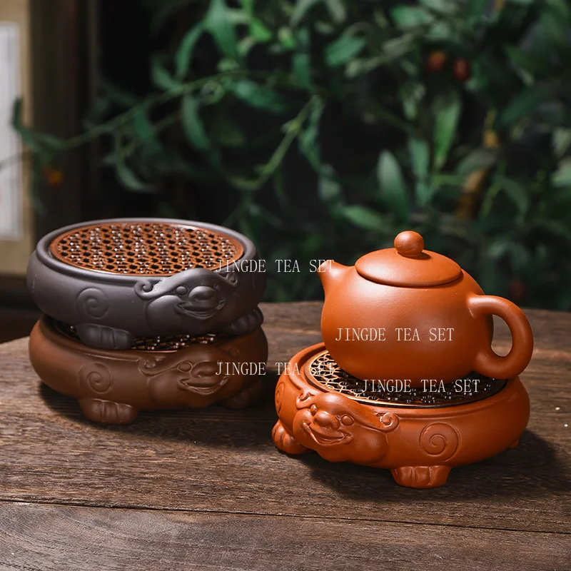 Zhu Ni Gan Soaking Platform Purple Clay Teapot Mat Water Storage Pot Holder Kung Fu Teaset Holder Tea Ceremony Accessories