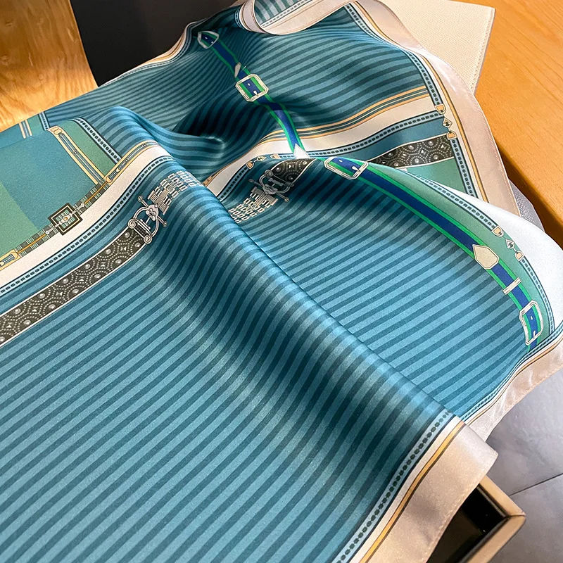 Decorative 100% Real Silk Scarf 53cm Square