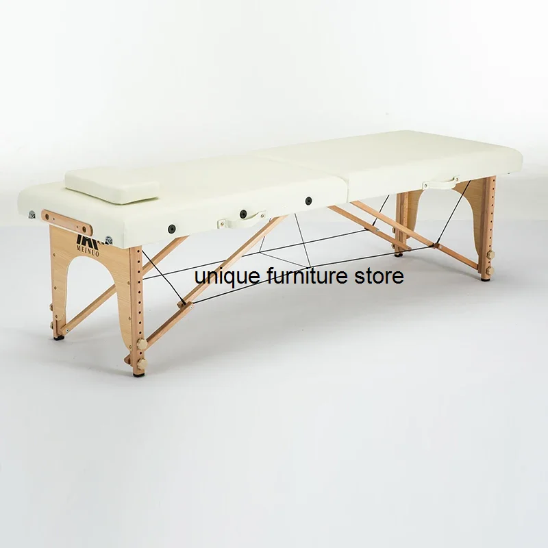 

Cosmetic Wooden Cosmetic Bed Pedicure Stretcher Folding Massage Bed Mattresses Lounger Camilla Masaje Beauty Furniture MQ50MB