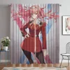 Zero Two Modern Living Room Curtains 2 Pieces Partition Home Interior Curtains for Camera Blackout Curtain Shades Kitchen Child 1