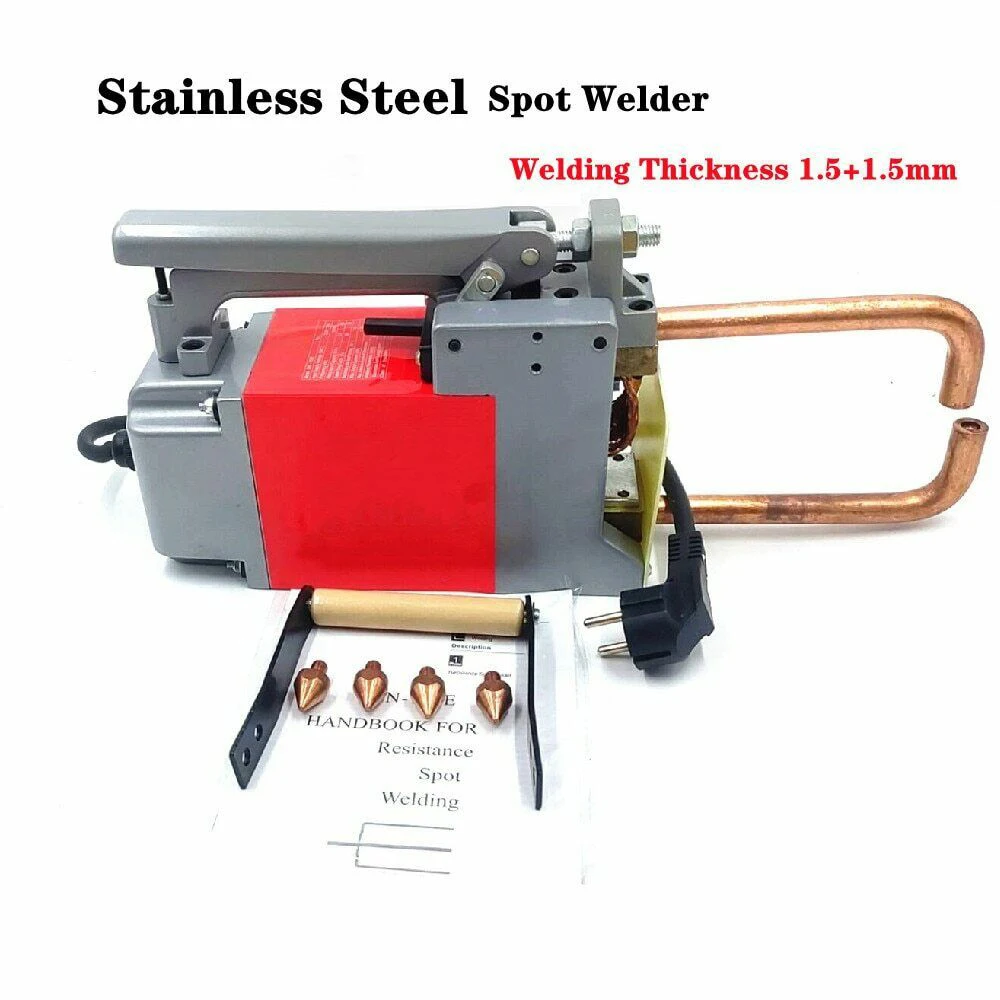 8KVA Resistance Spot Welding Machine Welding Thickness 1.5+1.5mm Stainless Steel Plat Spot Welder Machine 220V