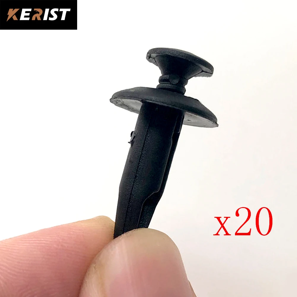 20pieces Auto Fastener Clip Car Trunk Door Board Trim Mudguard Plastic Screw Rivet Fastener Accessories for Ford
