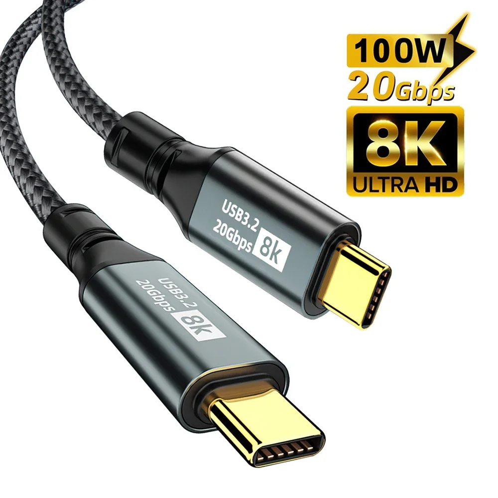 รูปสินค้า สาย USB-C 20Gbps รองรับ Thunderbolt 3 สำหรับ iPhone 15 Pro Max และ MacBook