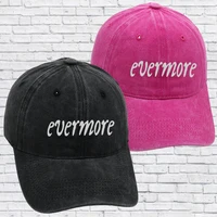 Evermore Baseball Cap Embroidery Retro Style Dad Hat Cotton Unisex Concert Hats Adjustable 1