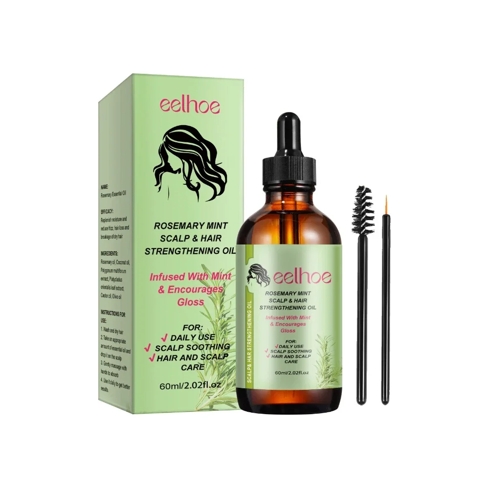 Rosemary Mint Hair Growth Oil - Nourishing Treatment for Dry Ends
