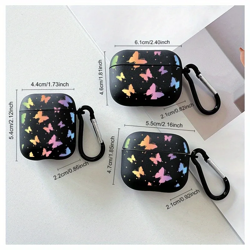 Colorful TPU AirPods Case with Keychain for Pro and Gen Models