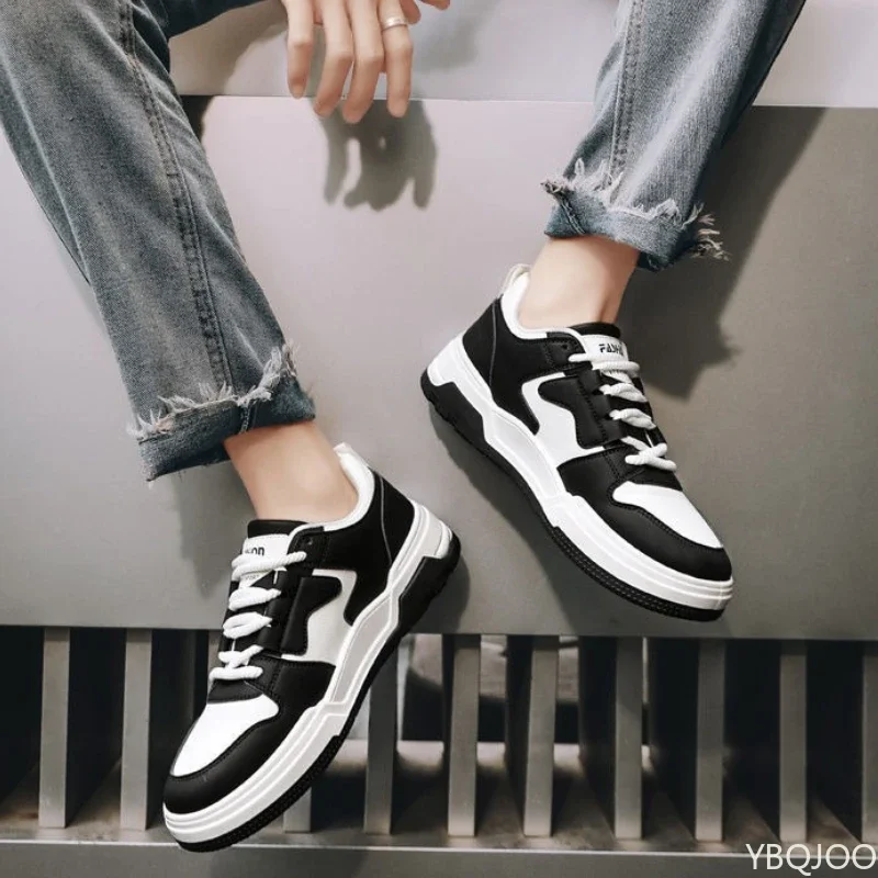 Large Size Spring and Autumn New Thick Sole Height Increasing Casual Men's Shoes Niche Trend Versatile Flat Sports Men's Shoes