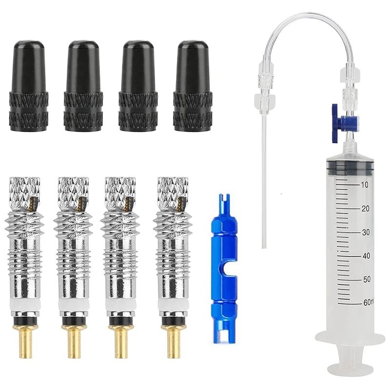 

Bicycle Tubeless Sealant Injector Injector and Presta Valve Core Removal Tool for Stans No Tubes Sealant&Other Sealants