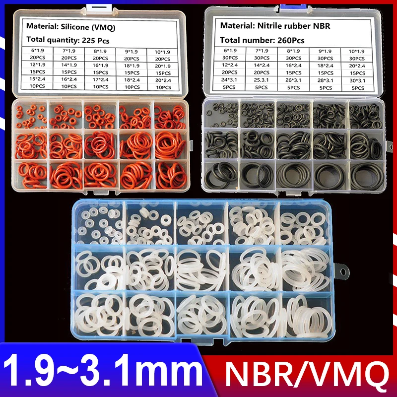 NBRVMQAutomotiveOringCorrosionresistantOilSealBlackNitrile