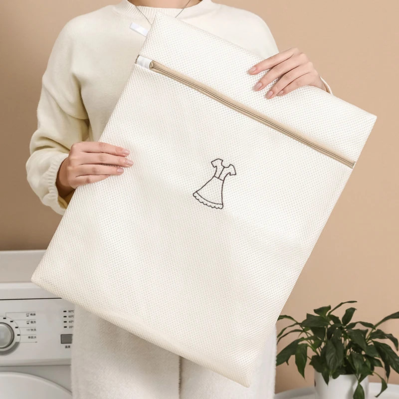 Description Picture 3 of itemLarge Washing Laundry Bag Mesh Organizer Net Dirty Bra Socks Underwear Shoe Dirty Storag Wash Machine Cover Travel Clothes