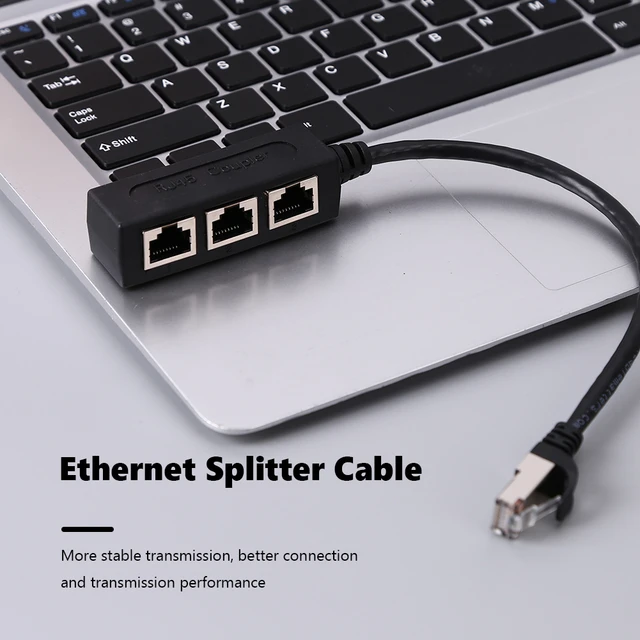 Rj45 Ethernet Cable Splitter,1 To 3 Cable Ethernet Splitter For Super  Cat5,cat5e,cat6,cat7 Lan Ethernet