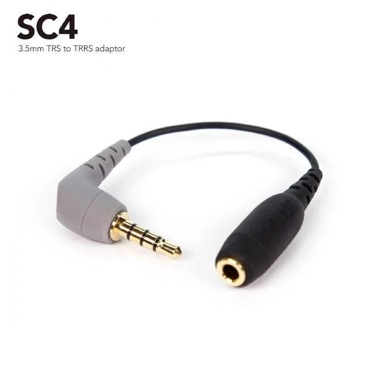 Replacement 3.5mm TRS to 3.5mm TRRS Adapter Cable for RODE SC5 SC7 SC2 SC11 By Video MIC