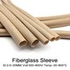 800°C ID 2.5/3/4/5/6/8/10/12/14/16/20mm Fiberglass Braided Sleeving - Flame Retardant- Flexible- for Cables & Wires- Multi Sizes
