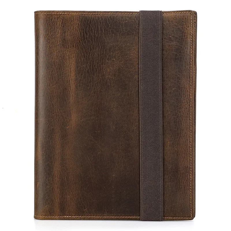 A5/B5 Laptop Notebook Cover Handmade Genuine Leather with Multiple Card ...