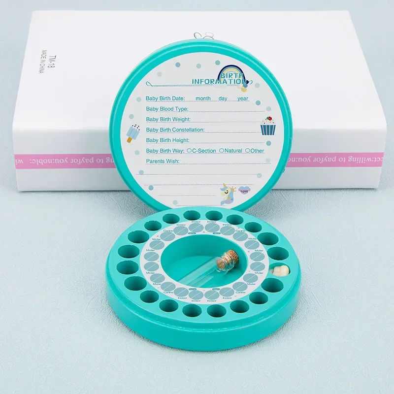 Baby Tooth Box Milk Teeth Organizer Storage Collection Individual Case for Baby's Tooth Infant Kid Cute Souvenirs Giftstss