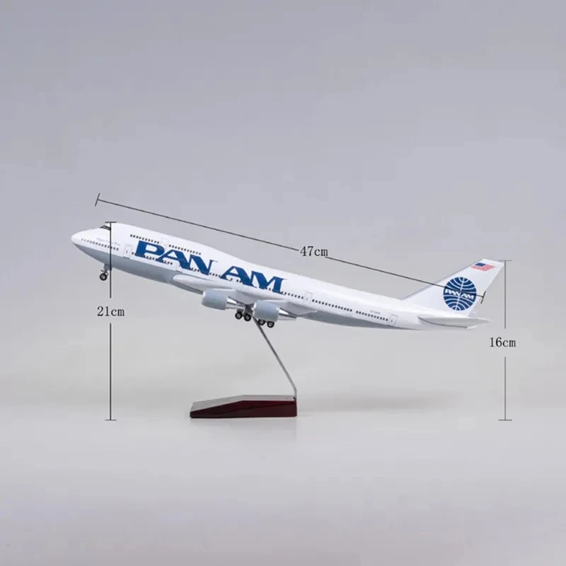 Pan-am boeing 747飛行機、パナムモデル、飛行機ディスプレイ