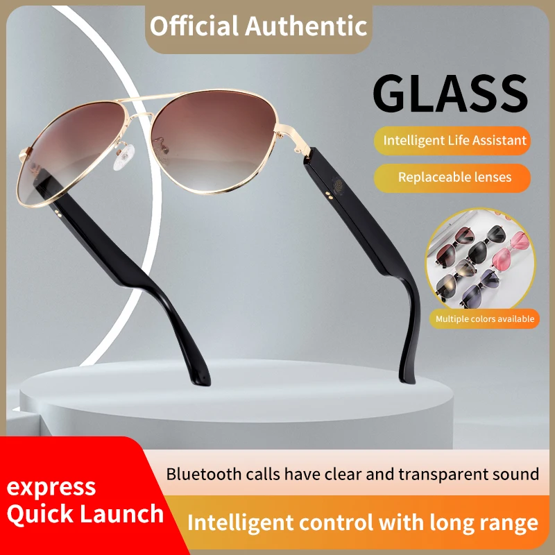 

Bluetooth Headphones with Innovative Smart Glasses and Hands-Free Calling for Travel Enthusiasts