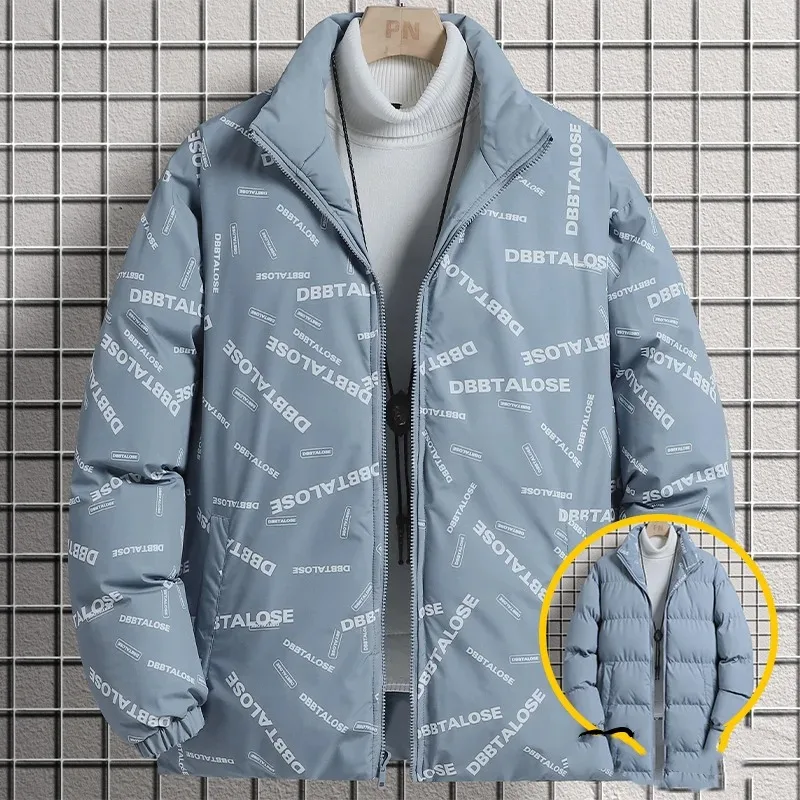Men's Autumn Winter Turtleneck Letter Printed Zipper Pockets Long Sleeve Cardigan Jackets Coats Casual Loose office lady Tops