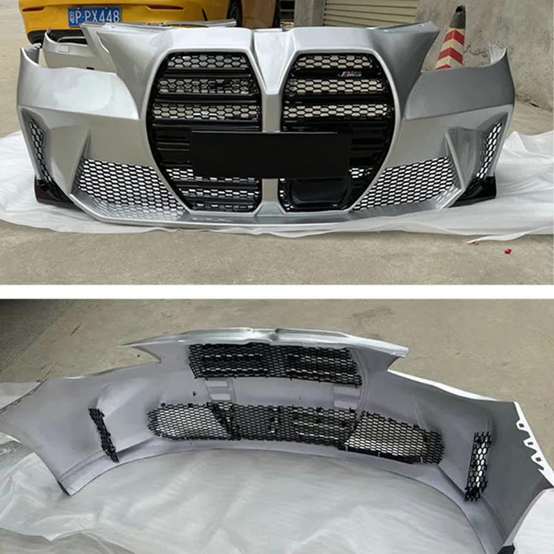 Style Car Bumper Front Bumper ABS Material Body Kits Exterior Assembly with Grille for 5 Series E60 2004-2010 Bodykitcustom