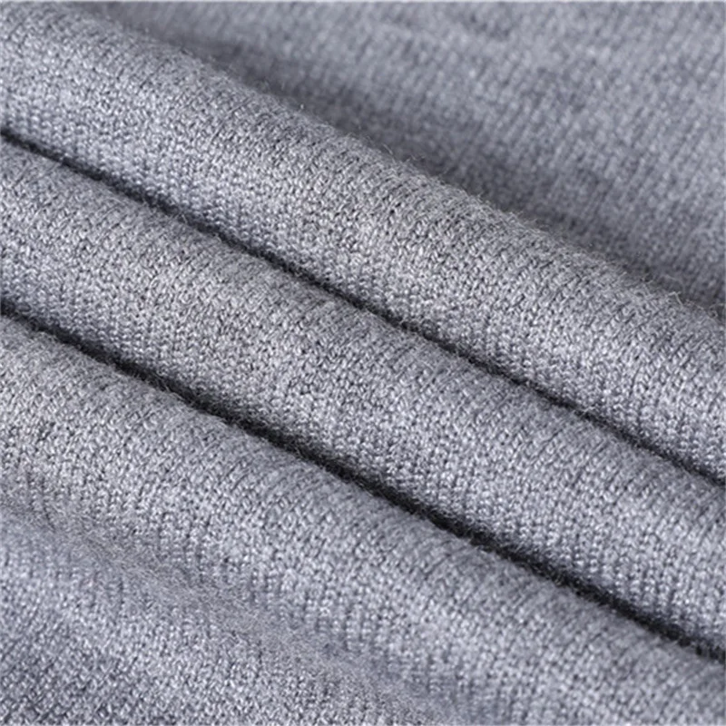 (Pack of 2) Autumn and Winter New Casual Men's Solid Color Pullover High Neck Sweater Men's Clothing Casual