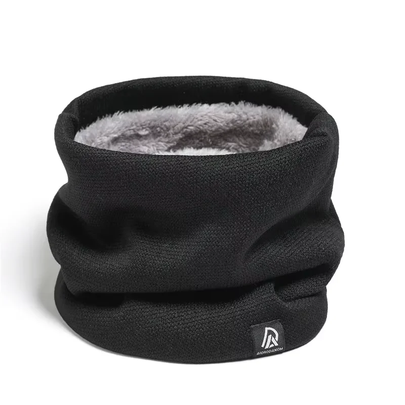Fashion Women Knitted Scarf Solid Cashmer Like Winter Snood Scarves Lady Warm Wool Fur Thick Unisex Men Neck Scarfs Ring 6