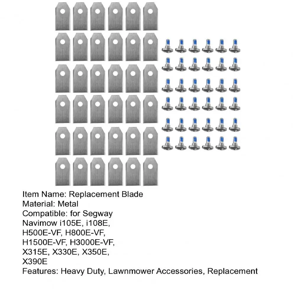 12/36Pcs Lawnmower Blade For Segway Navimow I105E I108E H500E Universal Robot Lawn Mower Blade Replacement Accessory With Screws