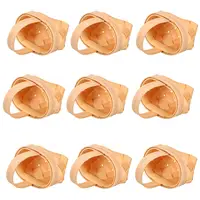 20 Pcs Wood Chip Candy Hamper Mini Basket Gift Package Wooden Small Decorations Woven Baskets Playing House Tote Baby Fruit 1