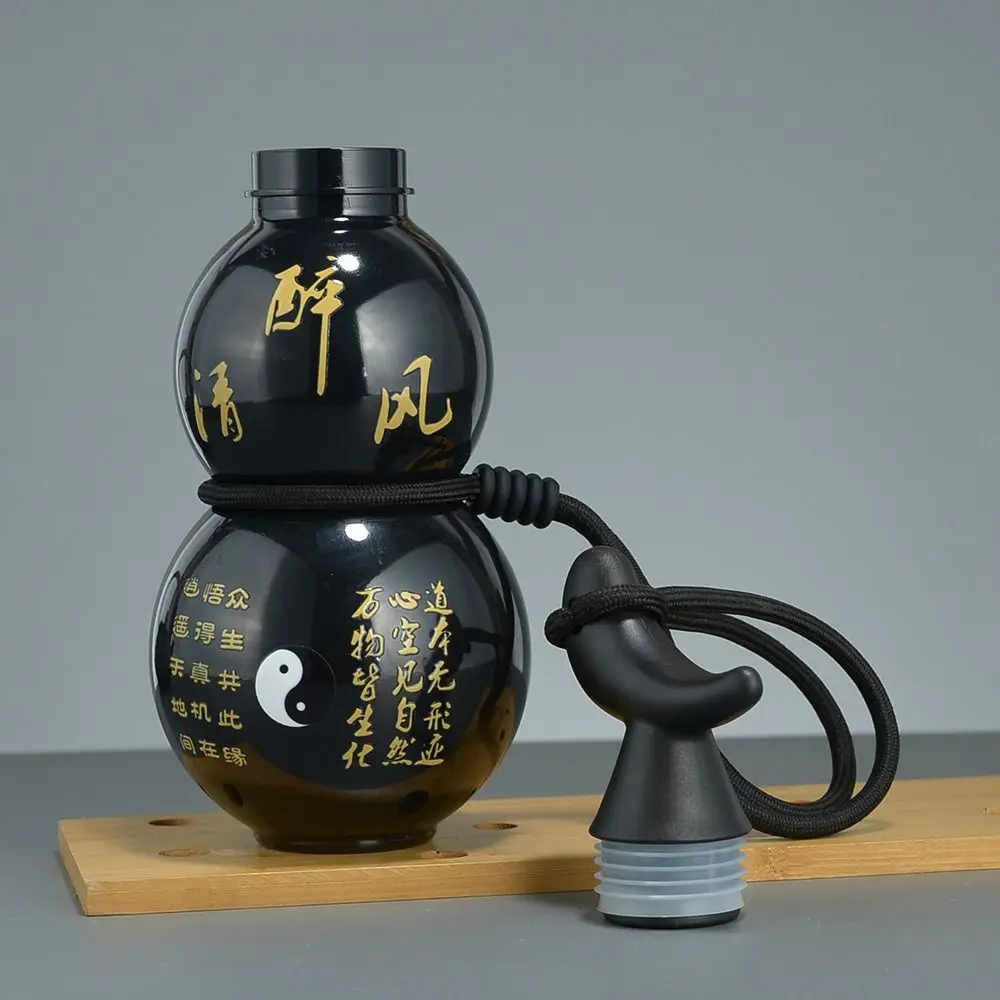 Sports Water Bottle Portable Water Bottle Portable Water Jug Gourd Shaped Outdoor Water Bottle Wu Kong Large Capacity Poratble Water Cup Hot Stamping Portable Gourd Drink Bottle