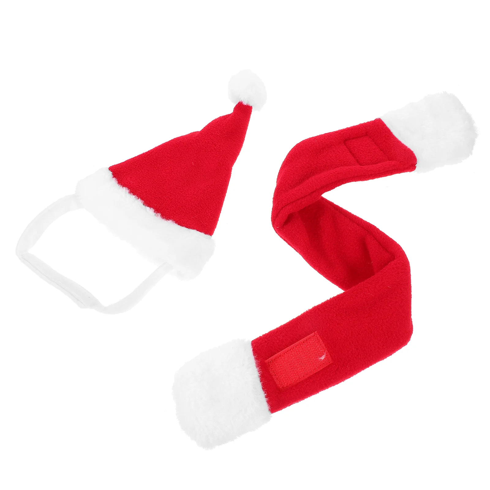 

1 Set of Christmas Dog Costume Adorable Pet Xmas Hat And Scarf Christmas Cat Costume Accessory