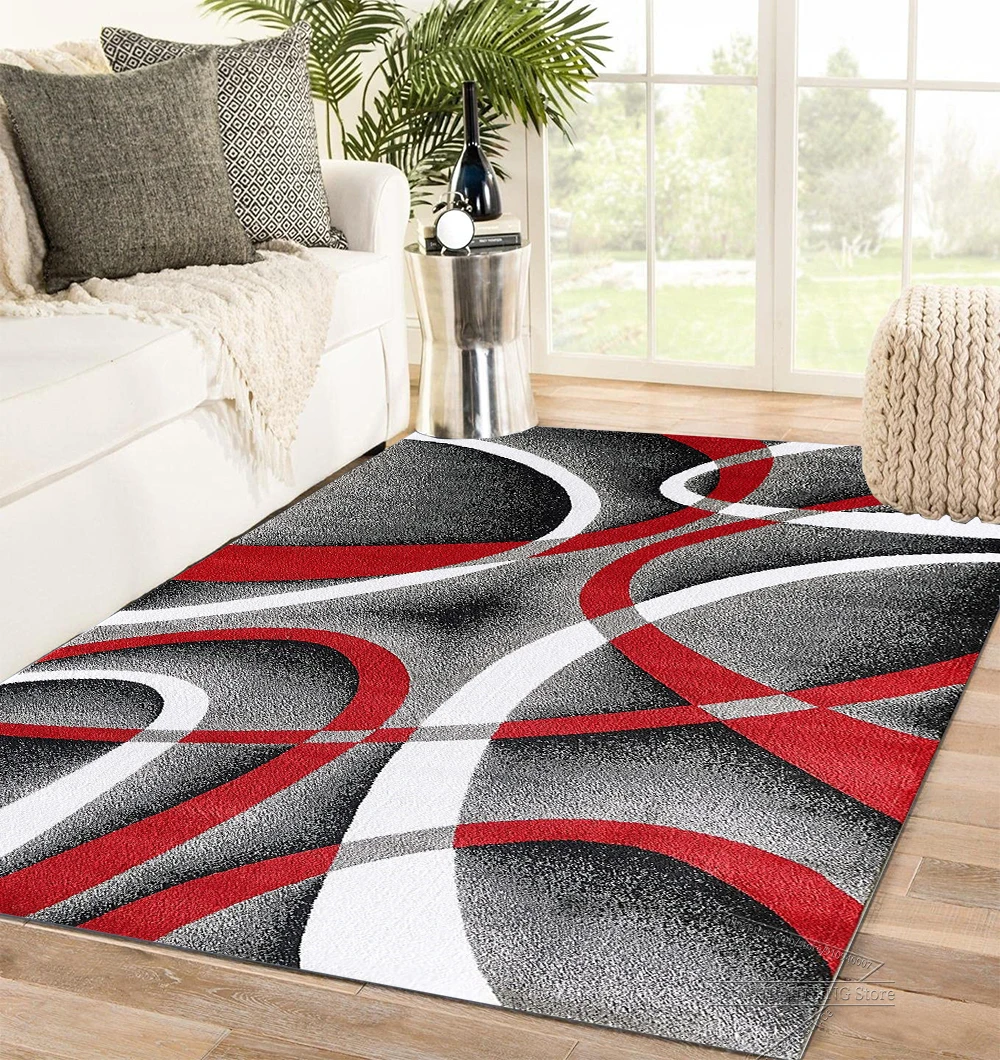 Modern Rug Red