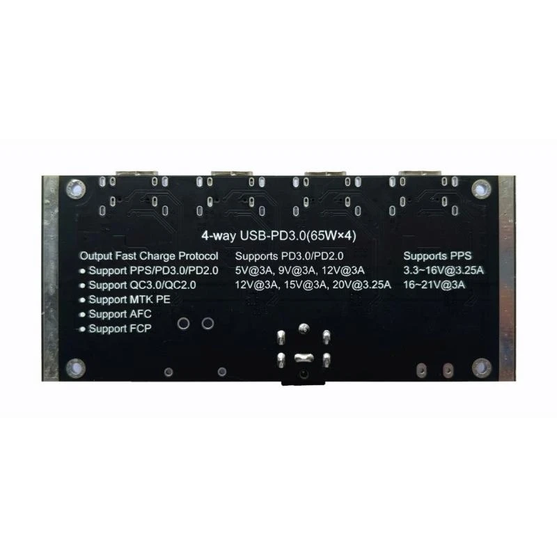 4 Way Output PD65W Fast Charging Module Type C Interfaces Support PD3.0/2.0 Fast Charging Board for Phone Laptop 896C