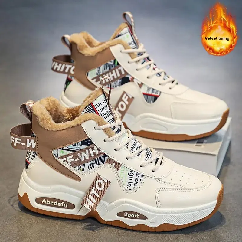 Men's Sneakers Winter Boots High Top Sneakers Fleece lined Casual main image 1