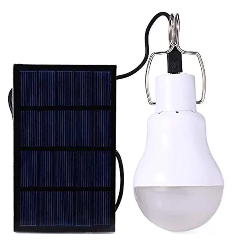 Solar Light Bulb Outdoor Portable Solar Powered Led Bulb Charged Garden Lamp Yard Hiking Tent Fishing Camping Emergency Lighting indoor solar lights