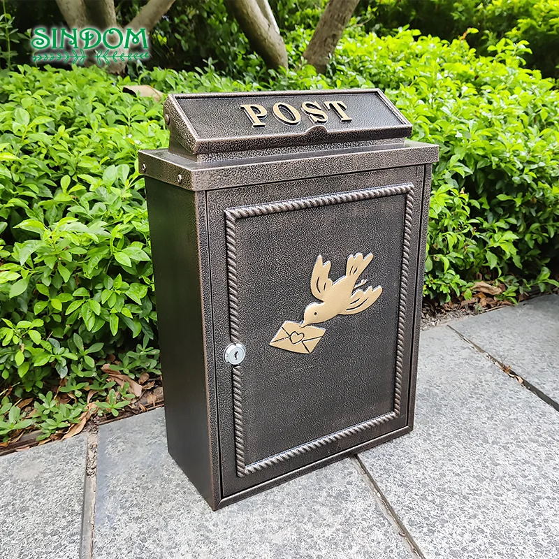 Balcony Street Post Lock Mailbox for Letters, Outer Mail Box, Wall Mount, Balcony