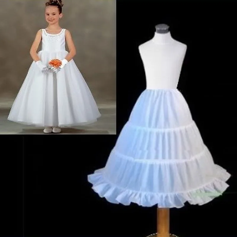 

Children Petticoat 3 Hoops A Line Kids Crinoline For Flower Girl Dresses Child Underskirt 2024