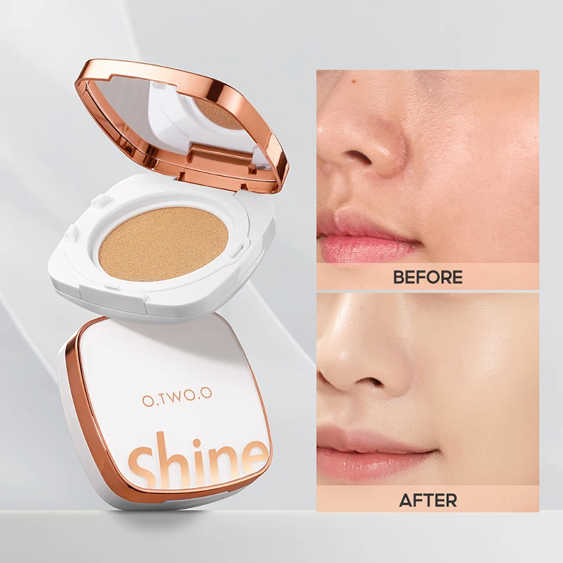 

BB Cream Air Cushion CC Cream Concealer Brighten Makeup Base Long Creamy Muscle Lasting Cushion Compact With Makeup Puff
