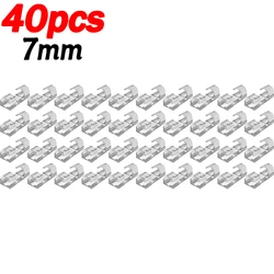 Transparent Cable Organizer Clips | Cord Management & Wire Holder (7mm - 40pcs)