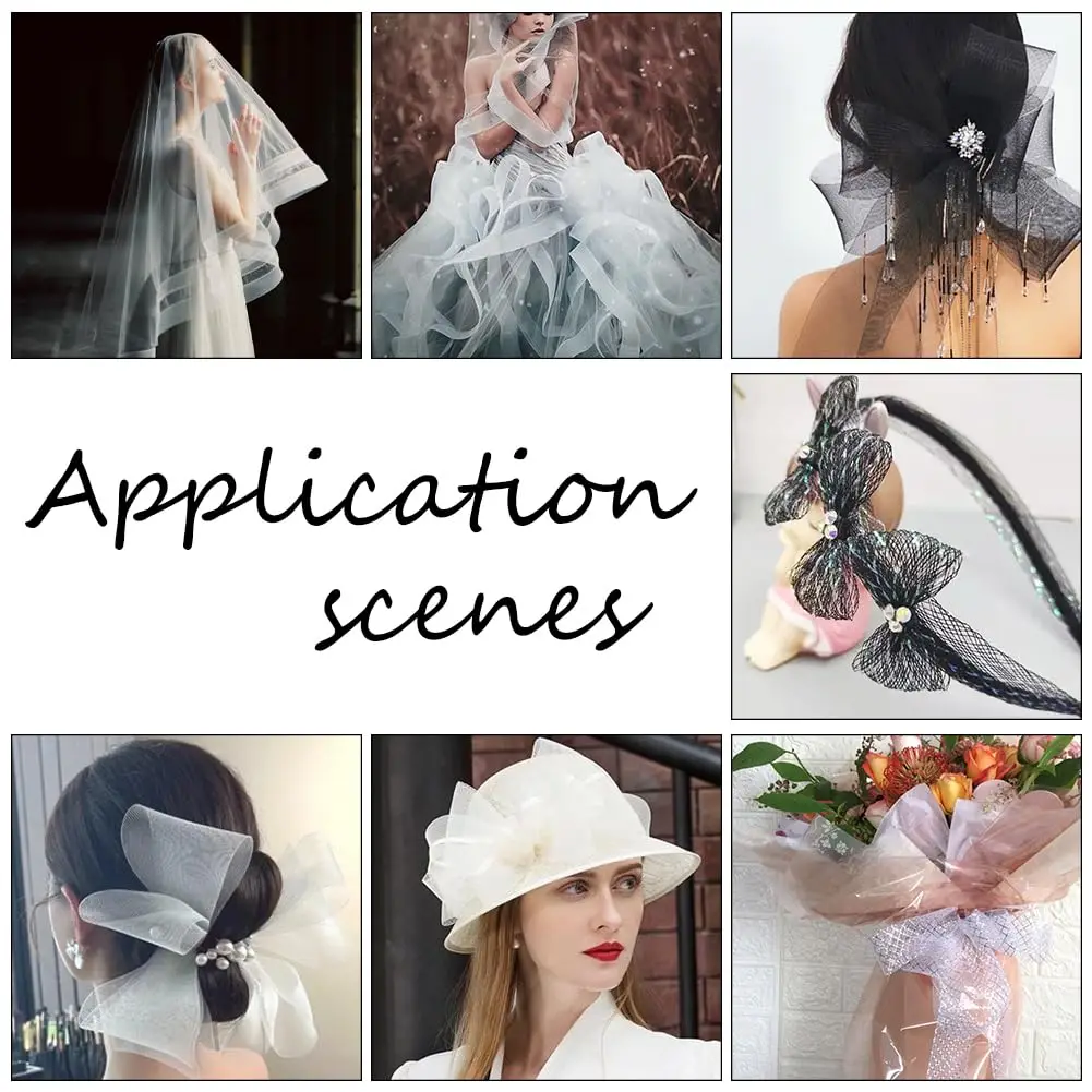 Treccia In Crine Di Cavallo Rigida - 50 Iarde, Larga 0.6 Pollici, Per Abiti Da Sposa E Decorazioni - Foto 7