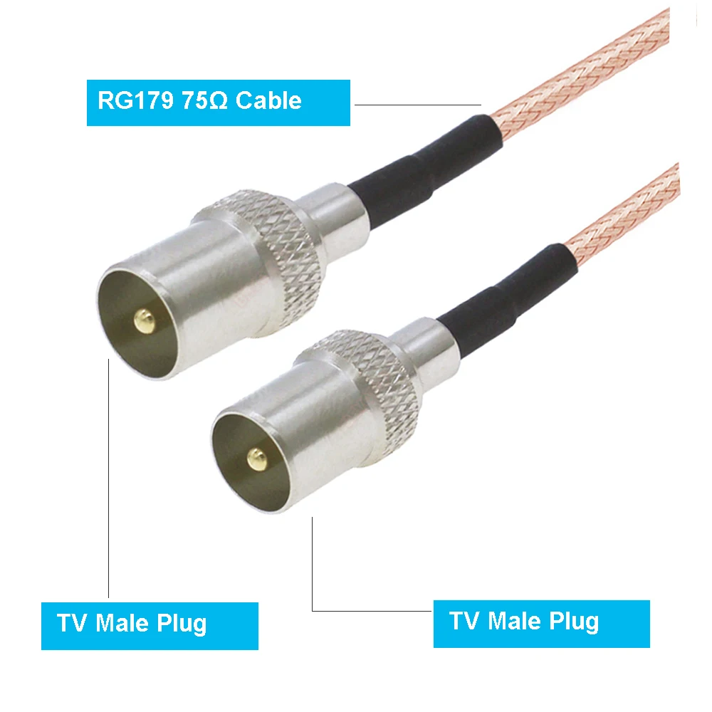 MMCX Macho ángulo Recto A MCX Macho RA 90 Grados Cable Cola