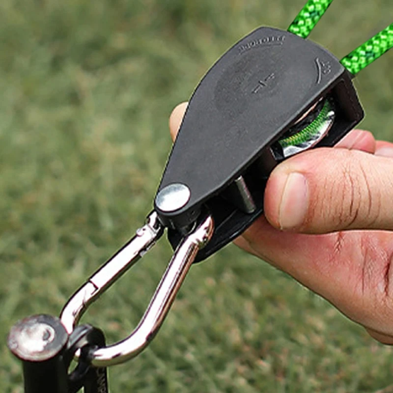 Ratchet hanger 2pcs Adjustable 8inch Reinforced Hangers Hanging Ratchet for Tent Grow Plant Lamp Rope Ratchet Hanger Pulley Hook