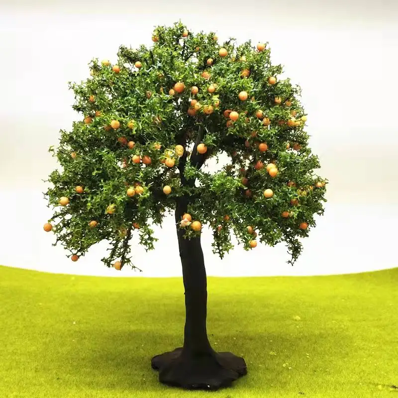 1pcs Hand-made microscene model orange tree fruit tree height 17-27cm height can be customized enthusiasts accessory materials 2