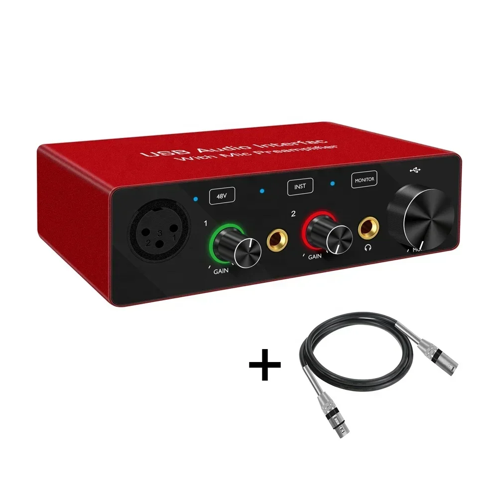 

Summer discount of 50% HOT SALES Professional Live Audio Interface Usb Sound Cards