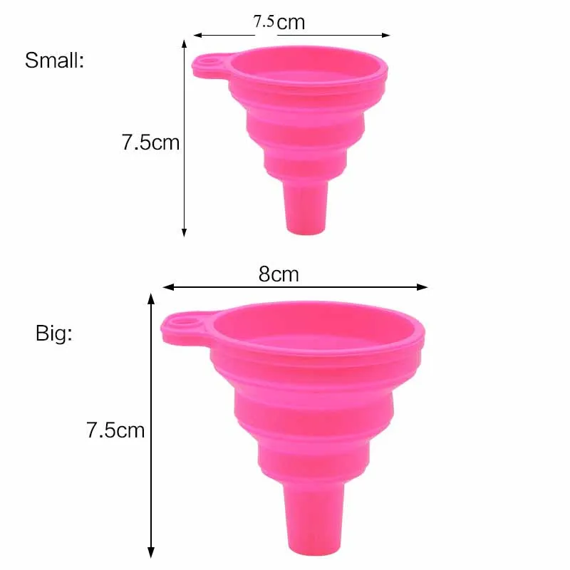 Engine Funnel Car Universal Silicone Liquid Funnel Washer Fluid Change Foldable Portable Auto Engine Oil Petrol Change oil funnel
