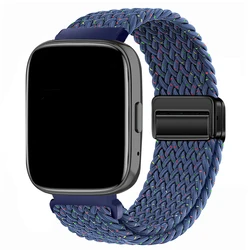 Braided Nylon Solo Loop Band with Magnetic Buckle for Redmi 5 Active Lite (Blue Starlight)